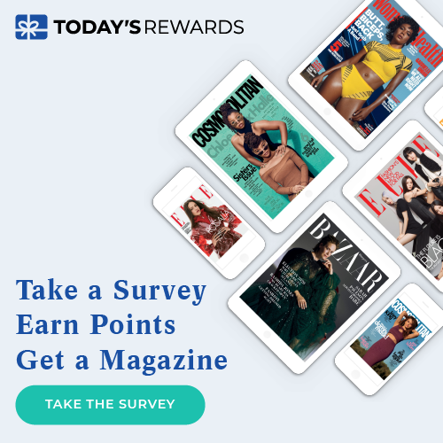 Take a Survey. Earn Points. Get a Magazine.