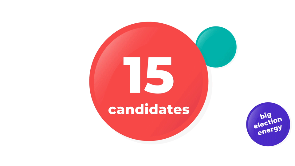 15 candidates