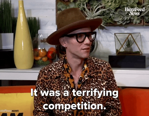 GIF of Sasha Velour saying ''It was a terrifying competition.'' GIF of Sasha Velour saying ''It was a terrifying competition.''
