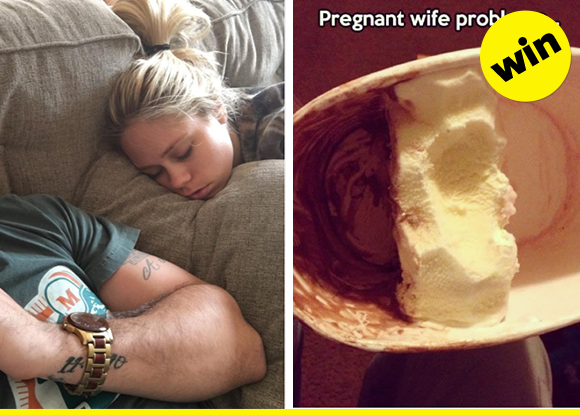 17 Husbands Who Are Proof That You Can't Win Against A Pregnant Woman