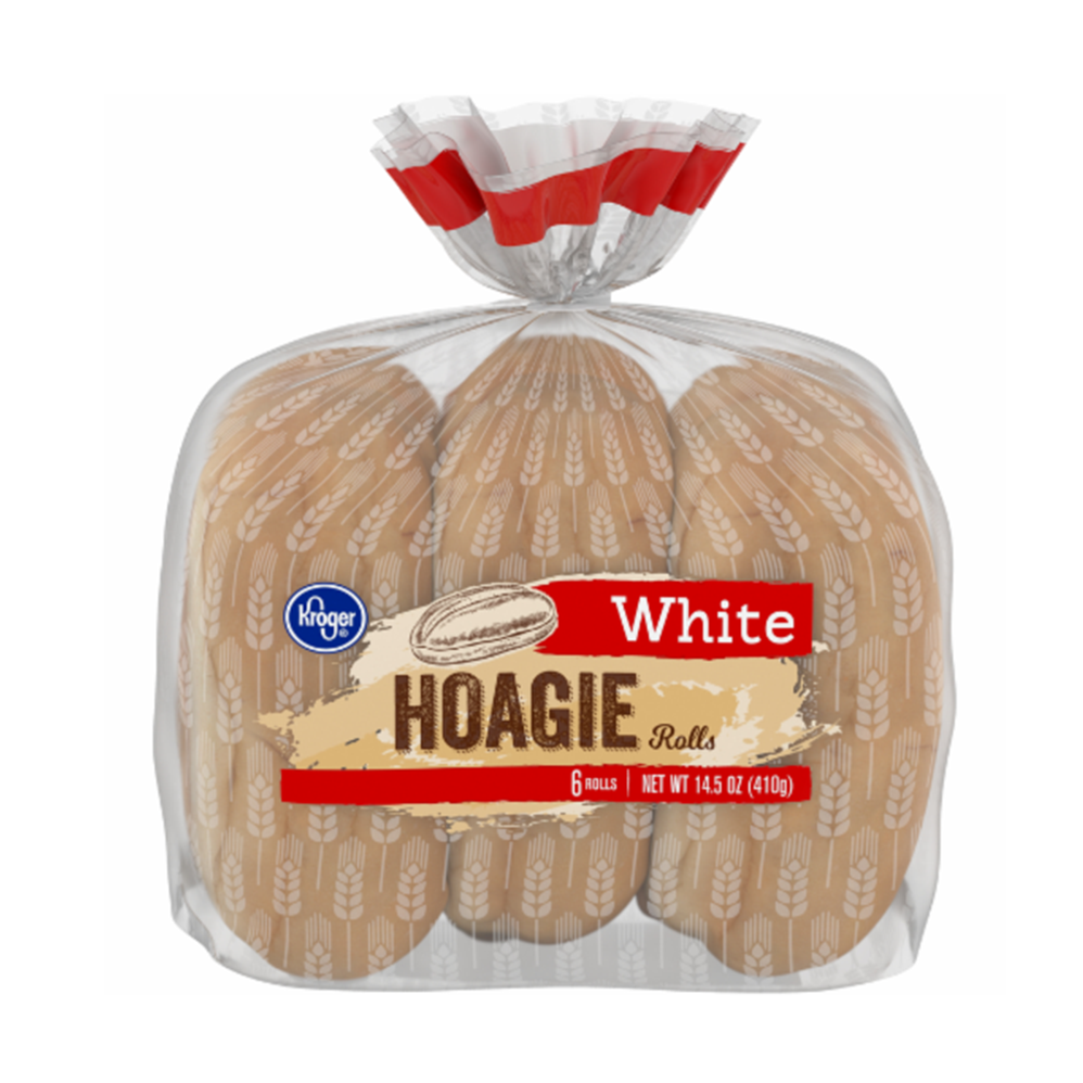 Kroger® White Hoagie Rolls - 6 Count