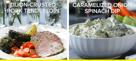 three-course holiday party