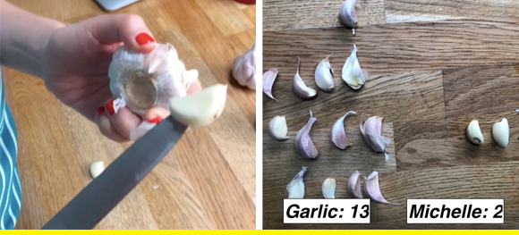garlic peeling trick