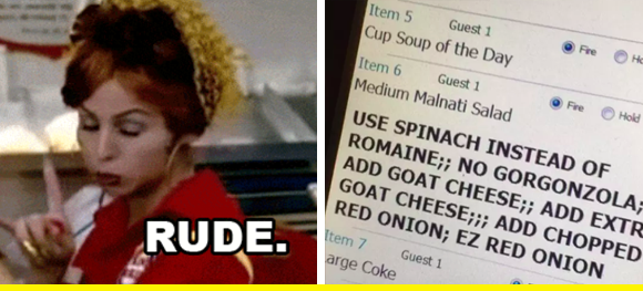 most annoying things you can do in a restaurant