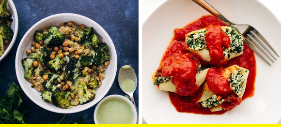 lunches with no meat or dairy