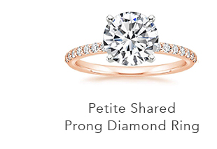 Petite Shared Prong Diamond Ring