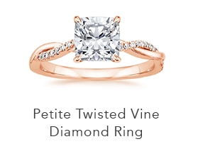Petite Twisted Vine Diamond Ring