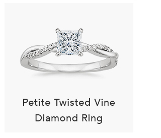 Petite Twisted Vine Diamond Ring