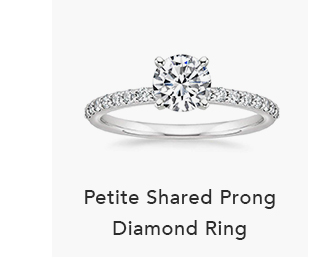 Petite Shared Prong Diamond Ring