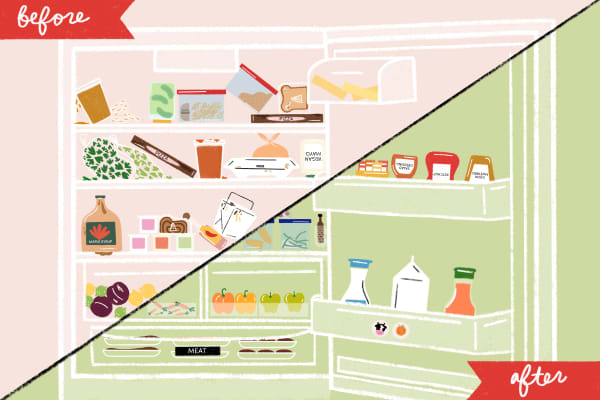 Our Most Brilliant Organizing Ideas for 5 Common Messy Refrigerator Types